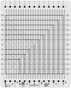 Creative Grids Stripology quadratisches Quilt-Lineal - CGRGE2 - Bild 1 von 2