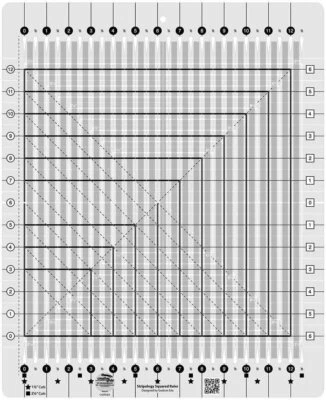 Regla de edredón cuadrada Creative Grids Stripology - CGRGE2 Foto 1 de 2