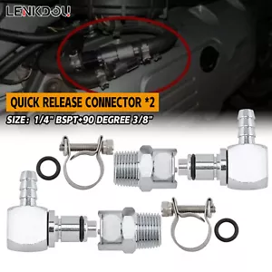 For Triumph Gas Fuel Line Hose Pump Metal Quick Release Disconnect Coupling Set - Picture 1 of 11