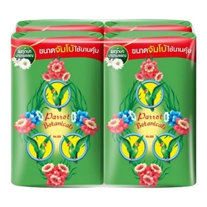 Thai Herbal Soap Parrot Botanical Bath Body Skin 105 gx4 - Picture 1 of 5