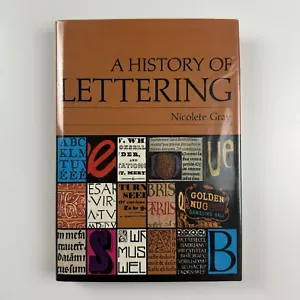 A History of Lettering by Nicolete Gray. Phaidon, 1986 - Foto 1 di 19