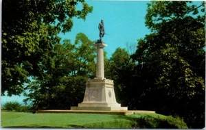 New York Postcard West Point NY Statue General Kosciuszko US Military Academy - Picture 1 of 2