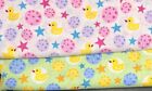 Rubber Duck/Stars Cotton Blend Fabric sold by the Yard -59" Wide