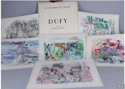 RARE CARNET DE DESSIN DE RAOUL DUFY "Les Maîtres du dessin" 1948 - Photo 1/4