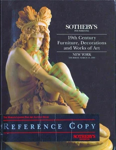 Sotheby's Catalog - 19th Century Furniture, Decorations & Art - 3/18/1993 - Imagen 1 de 2
