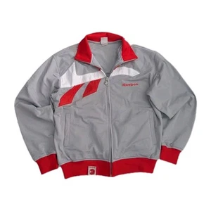 Reebok Classic Vintage men's Long sleeve Track jacket gray Full Zip Size M - Imagen 1 de 6