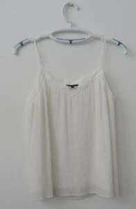 Massimo Dutti White Tank Top- Size S- Thames Hospice - Picture 1 of 5