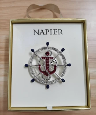 Nuevo en Caja Napier Tono Plata Elevado Barco Náutico Anclaje Pin Nuevo en Caja Foto 1 de 4