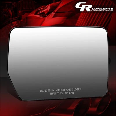 OE STYLE RIGHT SIDE DOOR REAR VIEW MANUAL MIRROR GLASS FOR 2004-2014 FORD F-150 - Image 1 of 4