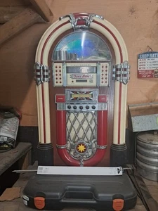 Wurlitzer 1015 Jukebox Bubbler with CD drive and blue tooth solid oak coin op - Picture 1 of 5