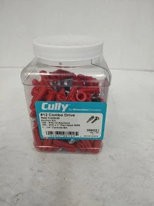 Cully 39822 Conical Light Duty Wall Anchor Kit 201 Pieces Plastic/Steel Zinc #12 - Picture 1 of 2