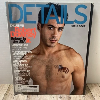 Details Magazine First Issue Robert Downey Jr. October 2000 - Image 1 of 4