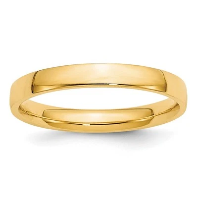 10k Yellow Gold 3mm Lightweight Comfort Fit Wedding Band Ring Size 6 - Image 1 of 4