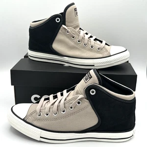 Converse Chuck Taylor All Star High Street Mid-Top Shoe Men 8 Women 10 Tan Black - Picture 1 of 9
