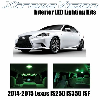 LED interior XtremeVision para Lexus IS250 IS350 ISF 14-15 (11 PIEZAS) verde Foto 1 de 4