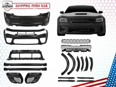 Kit de carrocería completa de parachoques delantero trasero SRT para Dodge Charger 2015-2023 Foto 1 de 4
