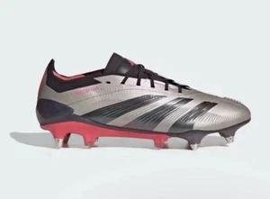 Neu Adidas Predator Elite SG grau schwarz rot Fußballschuhe Herren Größe 10,5 ID0913 - Bild 1 von 5
