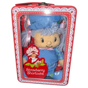 2003 Strawberry Shortcake 8" Plush Doll Blueberry Tin Boxed Brand New - Picture 1 of 7