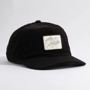 Coal The Rally Cry Cap Low Profile Corduroy Hat, Adjustable Strapback, Black New - Picture 1 of 2