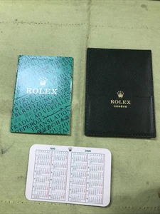 Cartera Rolex vintage/soporte de papel; folleto de traducción; juego de calendario 1999-2000 - Imagen 1 de 5