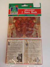 1993 YDC Holiday Spirit 2 Story Book Christmas Ornaments St Nick Old World NIP
