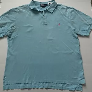 Polo Ralph Lauren Hemd Herren 2XB Blau Poloshirt Rosa Pony Piqué - Bild 1 von 9