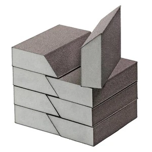 220 Grit Angled Sanding Blocks Fine Sponge Sand Block Washable and Reusable W... - Picture 1 of 7