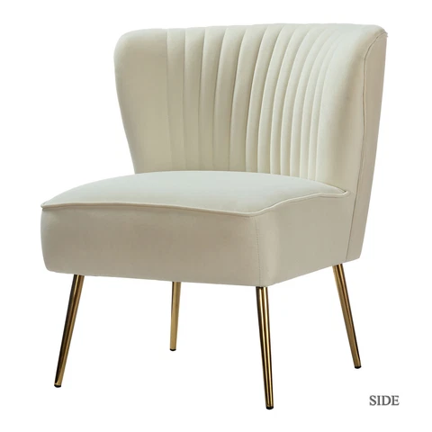 Karat Home Monica Accent Chair - Ivory  MSRP $240.75 Cover