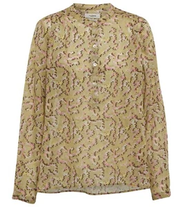 Isabel Marant Etoile Women's Maria Green Floral Printed Blouse Tunic Top M 38 - Picture 1 of 7