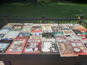 Vtg Lot 55 Leisure Arts Cross Stitch Needlepoint Knit Pattern Magazine Leaflets - Picture 1 of 12