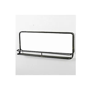 Industrial Black Mirror Style Wall Mounted With Shelf by Originals - Picture 1 of 1