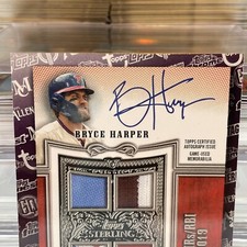 2021 Topps Through the Years- Bryce Harper #TTY-8 Insert RP Auto- Phillies Patch