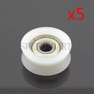 Rodamientos de bolas de ranura de plástico de nailon incrustados en U 6*26*10 mm polea guía 5 piezas - Imagen 1 de 3