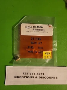 Genuine  Mikuni Large Round Style Main Jet  #145 - Picture 1 of 2