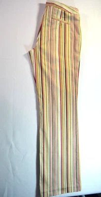 Y2K INC Women's 10 Chardonnay Lavender Stripe Dress Pants NWT Waist 30 inch - Image 1 of 4