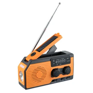 Radio de emergencia de 5000 mAh con manivela solar Kits de supervivencia - Imagen 1 de 12