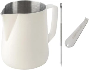 Espresso Milk Frothing Pitcher 20Oz - Milky White Color Stainless Steel Espress - Picture 1 of 7