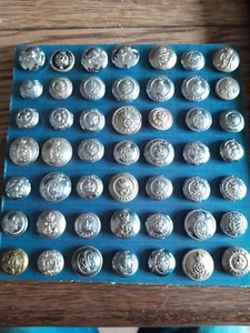 Mixed Group 49 x Obsolete Police buttons KC QC 1900's 16 19 mm Small - Picture 1 of 7