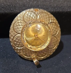 Continental Gold Tone Pendant Watch Antimagnetic Manual Wind Swiss Working - Picture 1 of 14