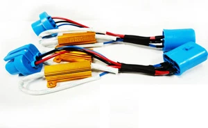 9007 Luz LED Xenón Faro HID Sin Error Resistencia de Carga Cableado Arnés Adaptador - Imagen 1 de 2