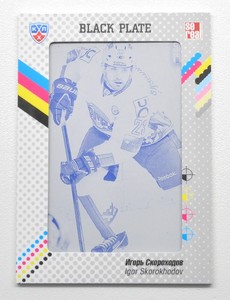 2013-14 KHL Gold Collection Printing Plate #YUG-K16 IGOR SKOROKHODOV 1/1