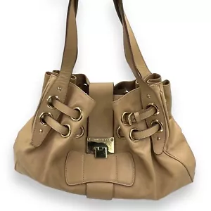JIMMY CHOO Vintage Y2K Riki Beige Large Tote Bag - Picture 1 of 12