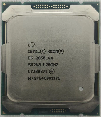 Intel Xeon E5-2650L V4 SR2N8 1.7GHz Fourteen 14-Core LGA 2011-3 CPU Processor - Image 1 of 2