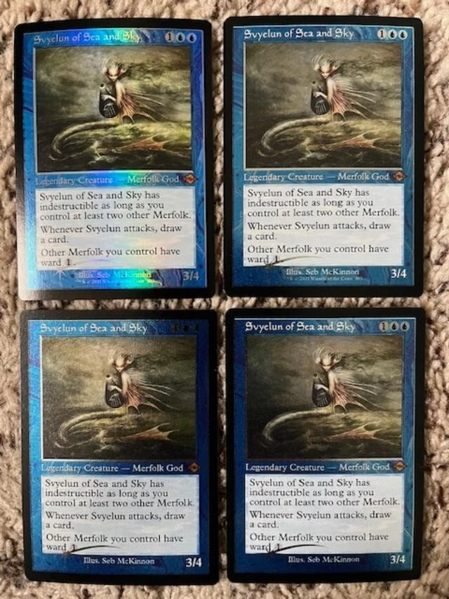 MTG- Svyelun of Sea and Sky x4 - MH2 - Retro FOIL (3 are Etched) - Image 1 of 1