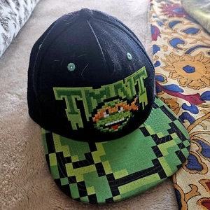 Gorra Nickelodeon TMNT Tortugas Ninja Snapback Tamaño Adulto Impresionante Gráfico Pixelado - Imagen 1 de 5
