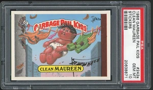 1986 Topps Garbage Pail Kids 6th Series #242a Clean Maureen PSA 10 GEM MINT Os6 - Picture 1 of 3