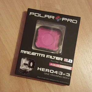 Polar Pro GoPro HERO 3 3+ 4 5 60m Magenta Iridium Aqua3 Filter (P1010) - NEW! - Picture 1 of 9