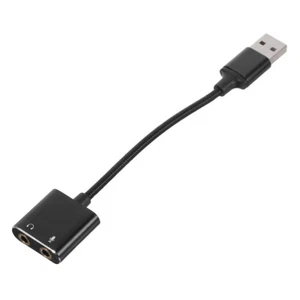 Sound Card Converter Audio Splitter for Headphones Computer Headset Adapter - Afbeelding 1 van 12