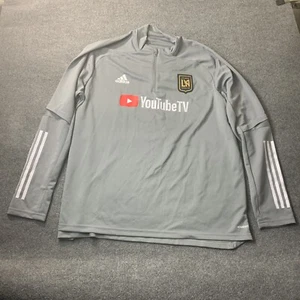 ADIDAS MLS LA GALAXY FC AEROREADY TRAINING Pullover Jacket 3/4 ZIP FS7071 SZ 3XL - Picture 1 of 10