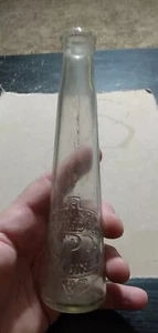 Tarro de vidrio transparente vintage Jennings perlas condensadas Cpb azulado  - Imagen 1 de 7